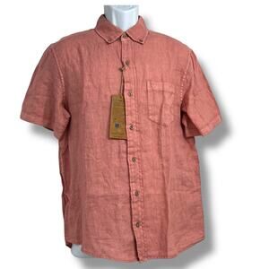 TAILOR VINTAGE NWT Men's Linen Button-down Shirt M